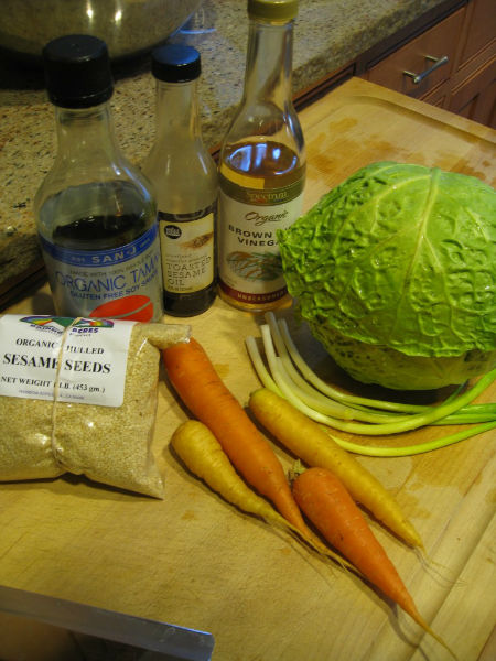 Cabbage Salad Ingredients