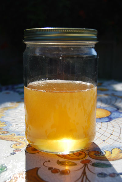 Finished honey ready for eating