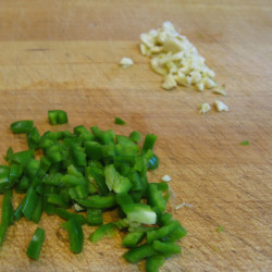 jalepeno and garlic